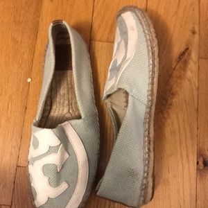 Tory Burch Espadrilles- Citrus/Blue